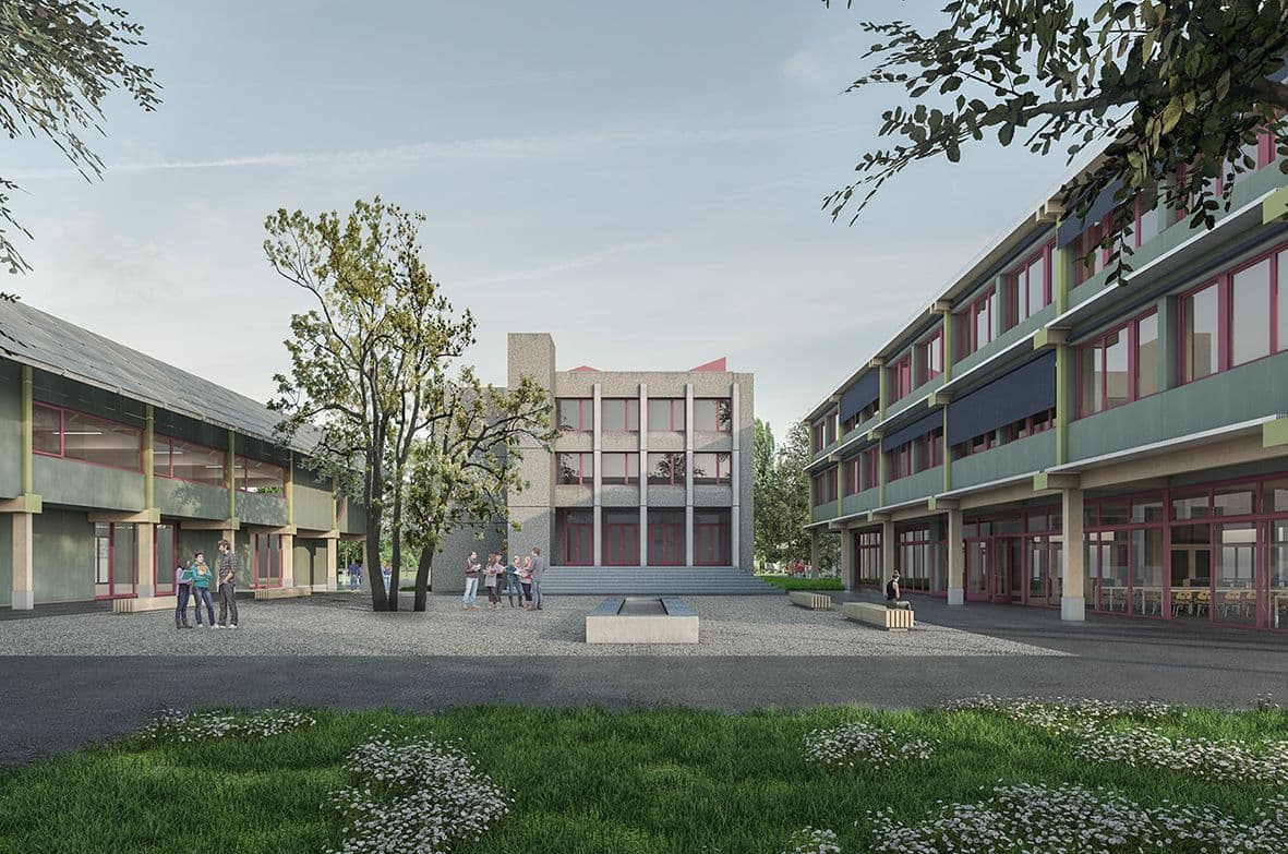 5. Preis beim Projektwettbewerb Kantonsschule Ausserschwyz in Nuolen.