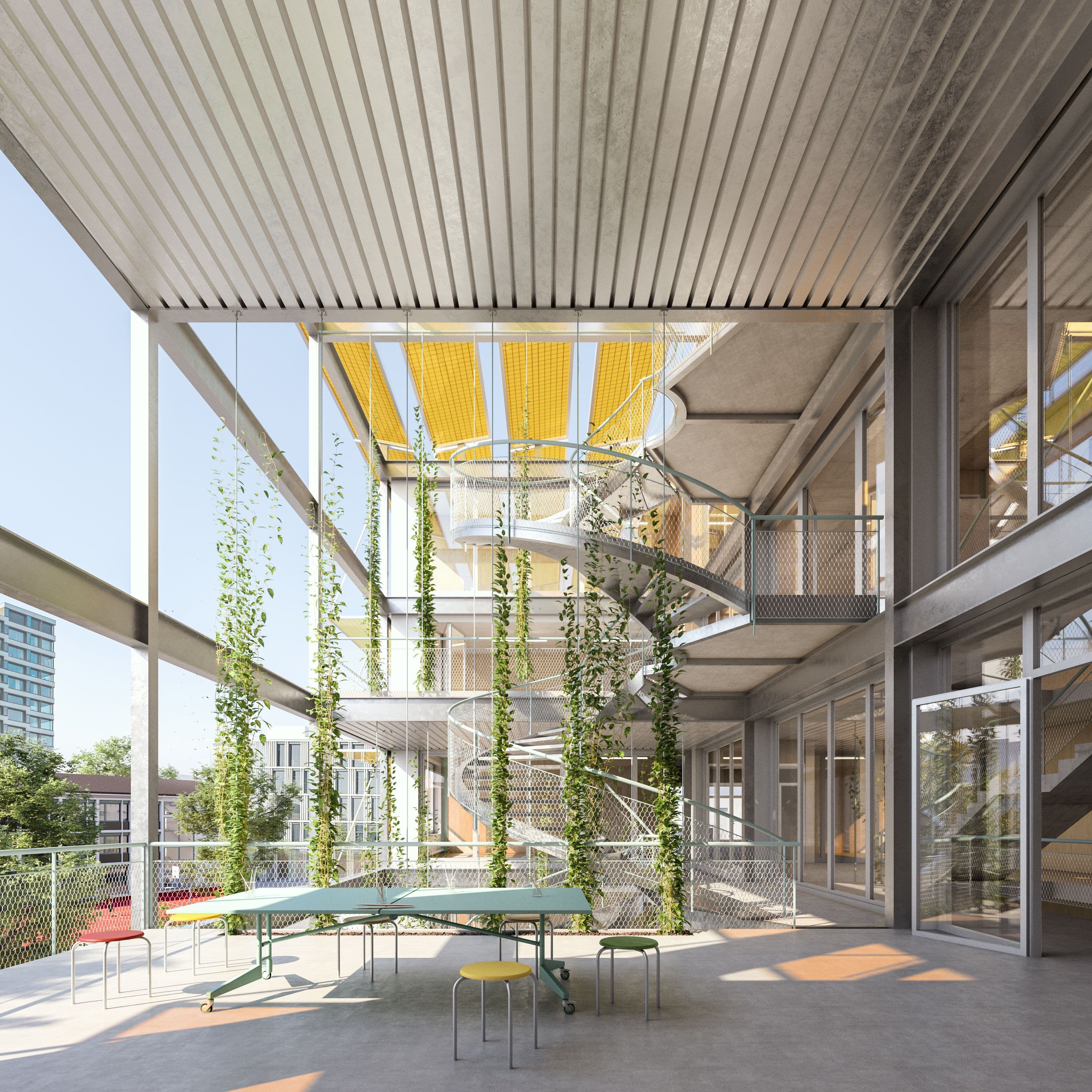 6. Preis beim offenen Projektwettbewerb Schulanlage Guthirt der Stadt Zug!